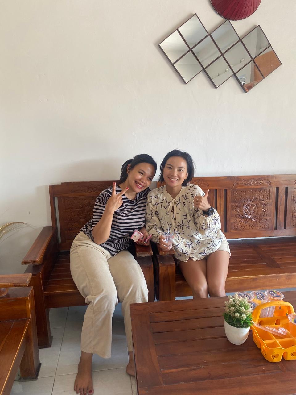 Happy guest after massage