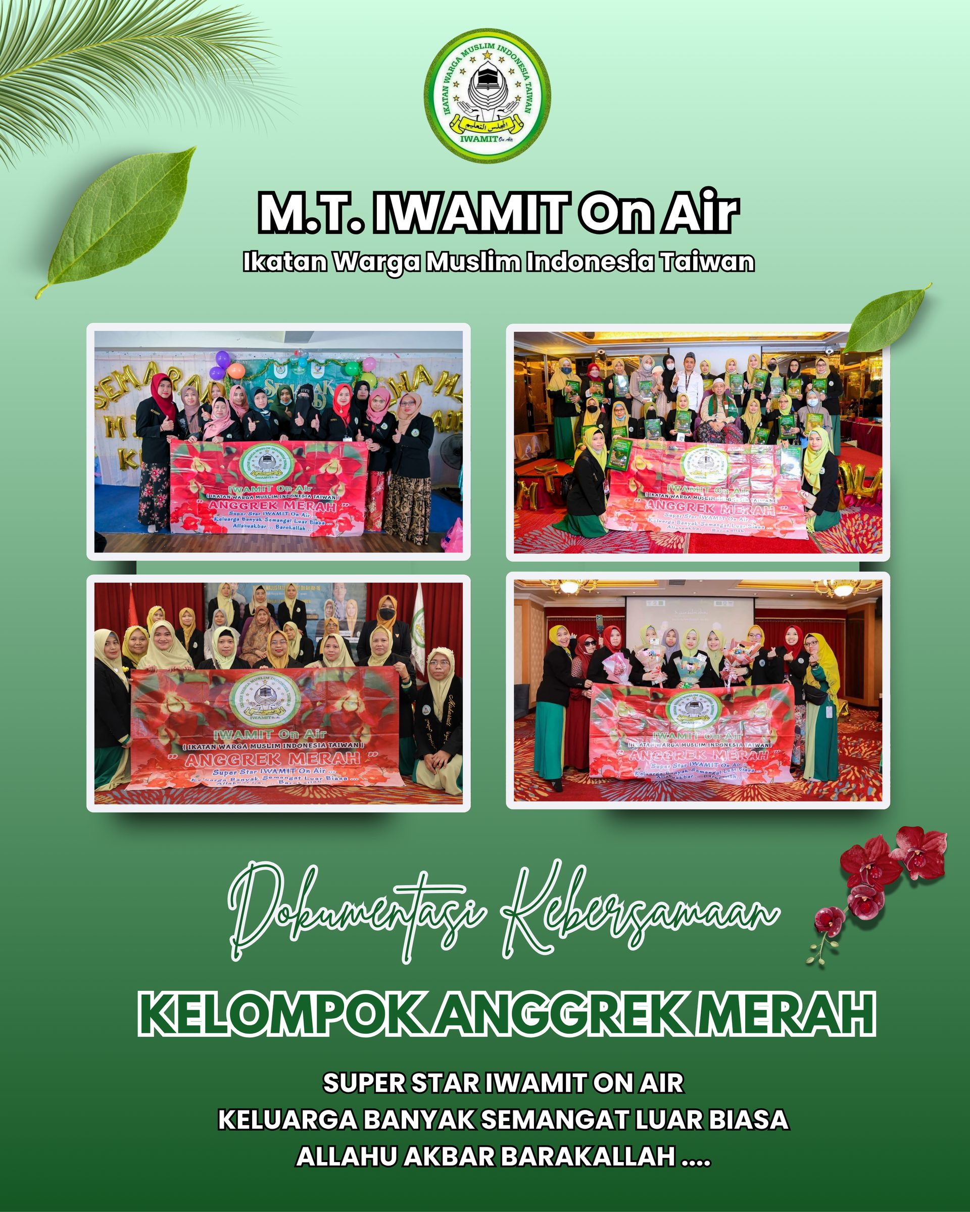 Kelompok Anggrek Merah